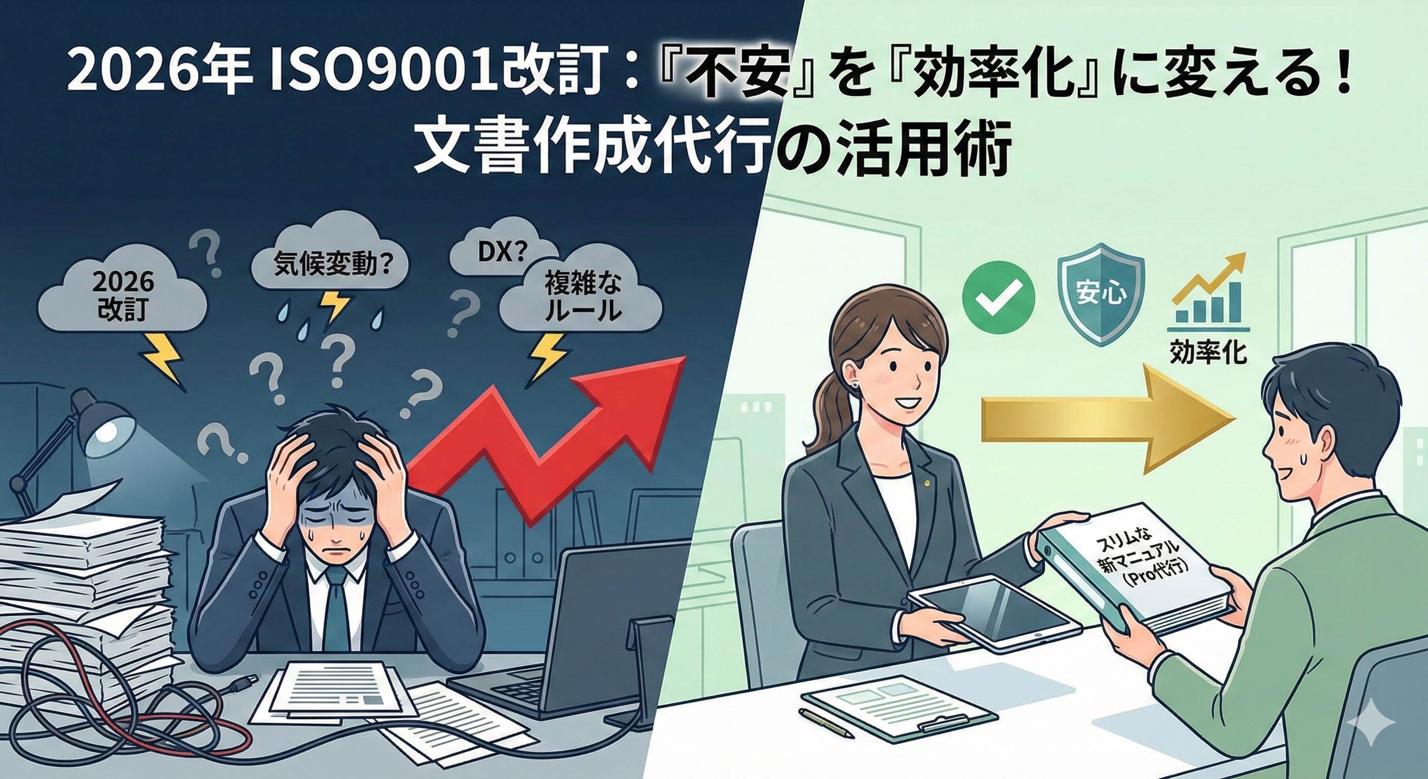 【2026年最新】ISO9001改訂で何が変わる？中小企業が今から知っておくべき3つのポイントと「負担ゼロ」の対応策