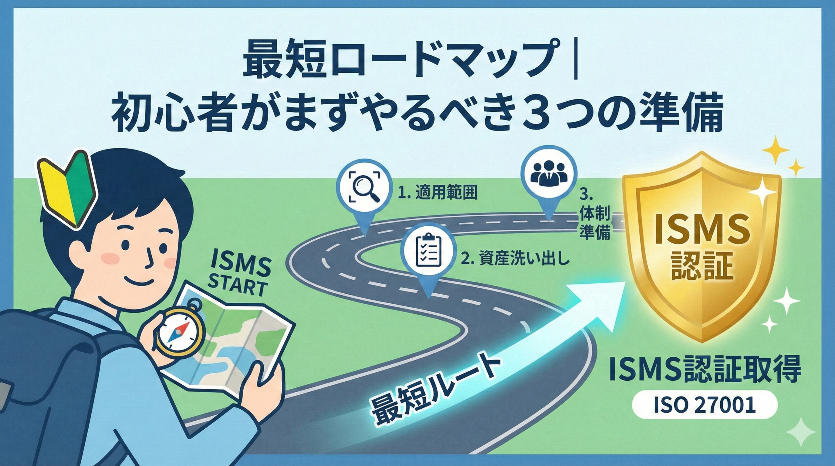 【保存版】ISMS認証取得までの最短ロードマップ｜初心者がまずやるべき3つの準備